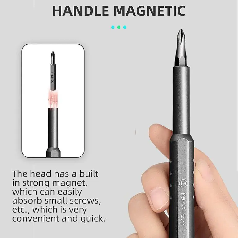 Magnetic screwdriver bits