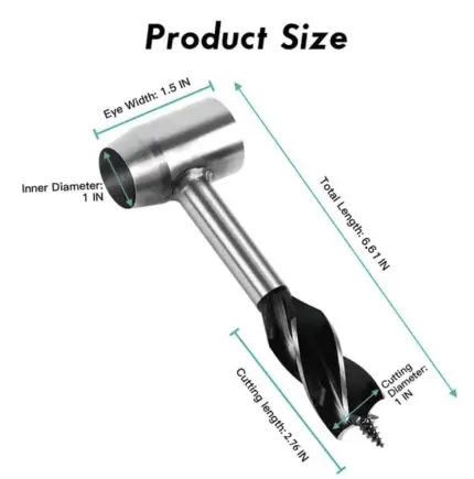 Bushcraft Settlers Tool Survival Hand Auger Wrench