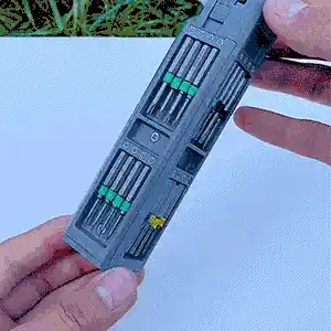 Magnetic case in use