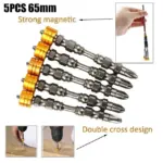Strong Magnetic Screwdriver Bits - Set 5 PCS