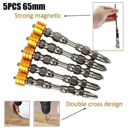 Strong Magnetic Screwdriver Bits - Set 5 PCS